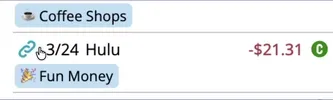 Approving transaction in the detail view